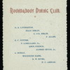 MENU [held by] ROUNDABOUT DINING CLUB [at] "HOTEL ST. GEORGE, NYACK, NY" (HOT;)