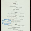 ANNUAL DINNER [held by] THE SILK ASSOCIATION OF AMERICA [at] "DELMONICO'S, NEW YORK, NY" (HOT;)