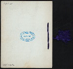 DINNER IN HONOR OF J.L. KINSEY, A.M. BEITLER, T.M. THOMPSON [held by] THE FIVE O'CLOCK CLUB [at] "HOTEL BELLEVUE, PHILADELPHIA [PA?]" (HOTEL;)