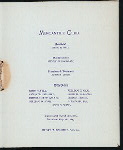 BOARD OF DIRECTORS DINNER [held by] MERCANTILE CLUB [at] UNION LEAGUE PHILADELPHIA [PA?] ((PRIVATE CLUB?))