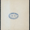 TESTIMONIAL TO M.E. FREDERICK E. BARNES PAST GRAND HIGH PRIEST [held by] GRAND CHAPTER OF THE STATE OF NEW YORK [at] "CARNEGIE HALL NEW YORK, NY" ((PRIVATE ROOM?))