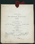 TWO HUNDREDTH AND FIFTIETH ANNIVERSARY [held by] ALUMNI ASSOCIATION OF THE ROXBURY LATIN SCHOOL [at] [BOSTON MA?]