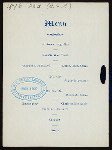 DINNER [held by] THE WELLESLY CLUB OF  NY [at] WINDSOR HOTEL[NY] (HOTEL;)