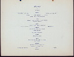 BANQUET TO COMMEMORATE THE EVACUTION OF NY BY THE BRITISH [held by] SONS OF THE REVOLUTION [at] "DELMONICO'S, NEW YORK, NY" (HOTEL)