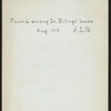 DINNER [held by] ROUND TABLE CLUB [at]