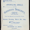 12TH ANNUAL BALL [held by] GENEVA SOCIETY-INTERNATIONAL SOCIETY OF HOTEL EMPLOYEES [at] "CENTRAL OPERA HOUSE,67TH ST. NY" (REST;)