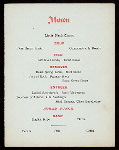 DINNER,20TH ANNIVERSARY [held by] CLASS OF 1877 HARVARD COLLEGE [at] PARKER'S ([HOTEL];)