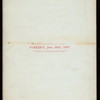 DINNER,20TH ANNIVERSARY [held by] CLASS OF 1877 HARVARD COLLEGE [at] PARKER'S ([HOTEL];)