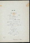 DINNER [held by] MILITARY ORDER OF THE LOYAL LEGION [at] "THE HOLLENDEN, CLEVELAND; OH" (HOTEL(?))