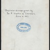 BACHELOR DINNER [held by] DR. F. MARTIN [at] "UNION CLUB, CLEVELAND, OH" (OTHR (PRIVATE CLUB?))