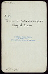 DEJEUNER [held by] H.M.PARAMINDR MAHA CHULALONGKORN-KING OF SIAM [at] "ROYAL YACHT-""MAHA-CHAKRI""" (ROYAL YACHT)