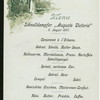 DINNER [held by] HAMBURG-AMERIKA LINE [at] """AUGUSTE VICTORIA""" (SS)