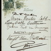 DINNER [held by] HAMBURG-AMERIKA LINE [at] """AUGUSTE VICTORIA""" (SS)