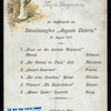DINNER [held by] HAMBURG-AMERIKA LINE [at] """AUGUSTE VICTORIA""" (SS)