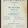 260TH FALL FIELD DAY [held by] ANCIENT & HONORABLE ARTILLERY COMPANY OF MASSACHUSETTS [at] "HOTEL IROQUOIS, BUFFALO, NY" (HOT;)