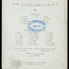 DINNER & SOIREE MUSICALE [held by] DRY GOODS CLUB [at] "[NEW YORK, NY?]"
