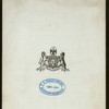 DINNER [held by] NEW YORK CHAPTER OF COLONIAL ORDER [at] "DELMONICO'S, NEW YORK, NY" (REST;)
