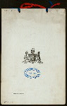 DINNER [held by] NEW YORK CHAPTER OF COLONIAL ORDER [at] "DELMONICO'S, NEW YORK, NY" (REST;)