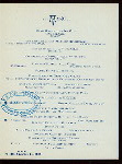 THANKSGIVING DINNER [held by] HOTEL WINDERMERE [at] "CHICAGO,[IL]" (HOTEL;)