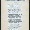 TESTIMONIAL & RECEPTION IN HONOR OF 25TH ANNIVERSARY OF GEORGE F. LYON IN JOURNALISM [held by] NEW YORK PRESS CLUB [at] NEW YORK PESS CLUB (OTHER (CLUB);)