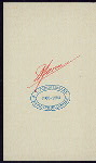 DINNER [held by] BUFFALO CLUB [at] "(BUFFALO, NY?)" (OTHER (PRIVATE CLUB?);)