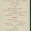 DINNER [held by] BUFFALO CLUB [at] "(BUFFALO, NY?)" (OTHER (PRIVATE CLUB?);)