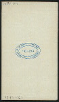 DINNER [held by] BUFFALO CLUB [at] "(BUFFALO, NY?)" (OTHER (PRIVATE CLUB?);)