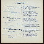 DINNER [held by] ASSOCIATED WHOLESALE GROCERS OF ST. LOUIS [at] "PLANTERS HOTEL, (ST.LOUIS, MO?)" (HOTEL;)
