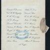 DINNER TO MR. ALBERT GEIGER [held by] 21 SPONSORS LISTED ON BACK [at] "HOTEL SAVOY, BOSTON,MASS.;" (HOTEL)
