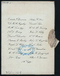 DINNER TO MR. ALBERT GEIGER [held by] 21 SPONSORS LISTED ON BACK [at] "HOTEL SAVOY, BOSTON,MASS.;" (HOTEL)