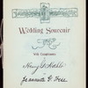 WEDDING DINNER [held by] HENRY HAHLO & JEANNETTE WISE [at] "DELMONICO'S, NEW YORK, NY" (HOT;)