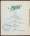 WEDDING DINNER [held by] HENRY HAHLO & JEANNETTE WISE [at] "DELMONICO'S, NEW YORK, NY" (HOT;)