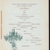 WEDDING DINNER [held by] HENRY HAHLO & JEANNETTE WISE [at] "DELMONICO'S, NEW YORK, NY" (HOT;)