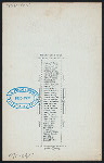 1ST ANNUAL RE-UNION BANQUET [held by] ST. STEPHEN'S GLEE CLUB [at] """THE ARGYLE"" 308 FULTON ST.,BROOKLYN, NY" (REST;)