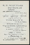 BANQUET [held by] CLINTON B. FISK PROHIBITION CLUB [at] "STAR THEATRE ASSEMBLY ROOM, EAST JERSEY, NJ" (OTHER (THEATRE);)