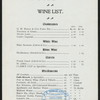 DINNER [held by] AMERICAN LINE TO MONTREAL [at] AT SEA (SS;)