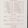 BREAKFAST [held by] NORTHERN STEAMSHIP COMPANY [at] STEAMSHIP NORTH WEST (SS)