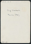 LUNCH [held by] (KING UMBERTO) [at] "(ROME,ITALY)"
