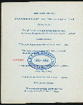 DINNER TO THE NEW YORK STATE STENOGRAPHERS' ASSOCIATION [held by] ALBANY MEMBERS OF THE NEW YORK STATE STENOGRAPHERS'ASSOCIATION [at] "AVERILL PARK, NY"