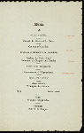 DINNER FOR BARTOLOMEO BERTINI AND MARGHERITA ANDREINI BERTINI [held by] ? [at] (NY)
