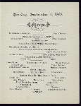 DINNER [held by] PILGRIM HOTEL [at] "PLYMOUTH, MA" (HOT;)