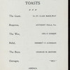 COMPLIMENTARY DINNER TO ANTHONY FIALA OF TROOP "C," U.S.V. [held by] BROOKLYN DAILY EAGLE STAFF [at] "ARGYLE, THE, BROOKLYN, NY" ([REST?];)