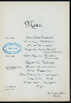 DINNER IN HONOR OF MEMBERS OF SUPREME COUNCIL 33, ANCIENT ACCEPTED SCOTTISH RITE & ACCOMPANYING LADIES [held by] BODIES OF THE RITE [at] "STEAMER ISLAND QUEEN, VALLEY OF CINCINNATI, OH" (OTHER (STEAMER);)