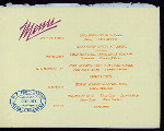 BANQUET [held by] ADIRONDACK HOTEL LEAGUE [at] "STEVENS HOUSE, LAKE PLACID, NY" (HOT;)