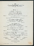 DINNER MENU [held by] PROFILE HOUSE [at] "WHITE MOUNTAINS, NH" (HOT;)