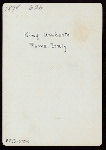 DINNER [held by] [KING UMBERTO] [at] "[ROME, ITALLY]" (OTHER (PALACE);)