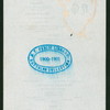 DINNER [held by] RG [at] "DELMONICO'S, NEW YORK, NY" (HOTEL)