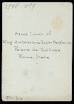 LUNCHEON [held by] KING UMBERTO AND QUEEN MARGHARITA [at] "PALAZZO DEL QUIRINALE, ROME, ITALY" (FOR;)