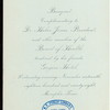 BANQUET IN HONOR OF ABOVE AND OTHR MEMBERS OF THE BOARD OF HEALTH [held by] DR. HEBER JONES' FRIENDS [at] "GAYOSA HOTEL, MEMPHIS,TN" (HOTEL;)