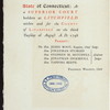 ONE HUNDREDTH ANIVERSARY OF ESTABLISHMENT OF COURT [held by] LITCHFIELD COUNTY BAR [at] "BEARDSKEY HOUSE, WEST WINSTED, CT" (HOTEL;)